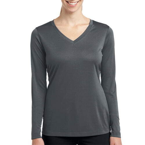 Tectonic Fitness L/S Dry Fit Tee - Ladies V Neck Thumbnail